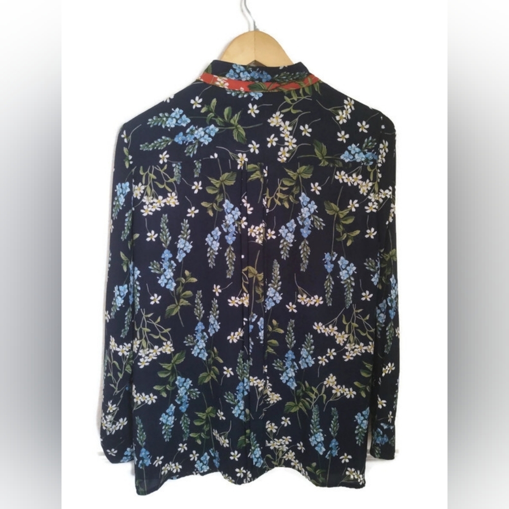 Tommy Hilfiger Lovely Navy Red & White Top Tunic Size Large - Picture 2 of 4